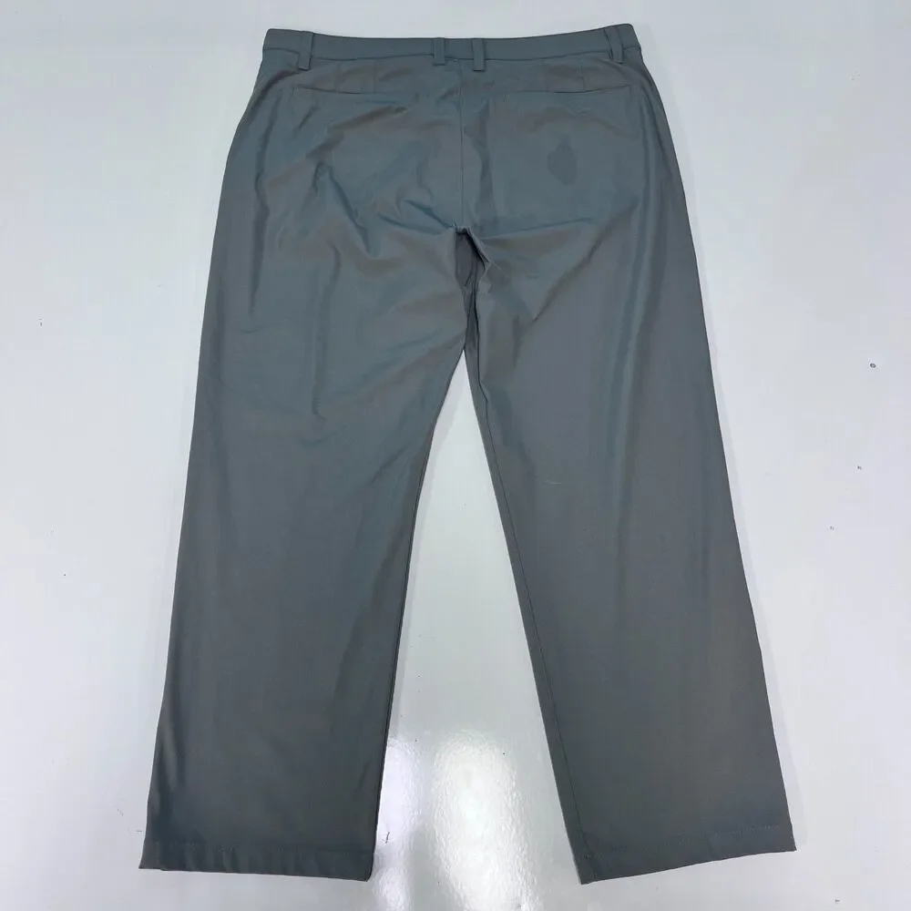 Rhone Commuter Classic Pants lot of 2 Pair Mens 35x27 Black Gray Stretch Chino